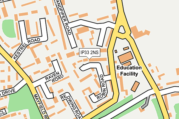 IP33 2NS map - OS OpenMap – Local (Ordnance Survey) IP33 2NS map - OS OpenMap – Local (Ordnance Survey)