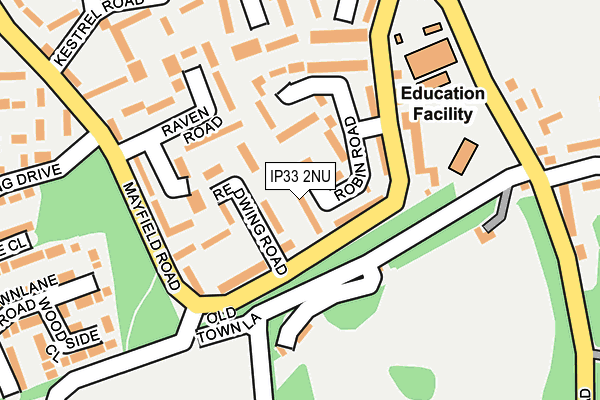 IP33 2NU map - OS OpenMap – Local (Ordnance Survey) IP33 2NU map - OS OpenMap – Local (Ordnance Survey)