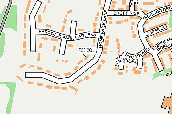 IP33 2QL map - OS OpenMap – Local (Ordnance Survey) IP33 2QL map - OS OpenMap – Local (Ordnance Survey)