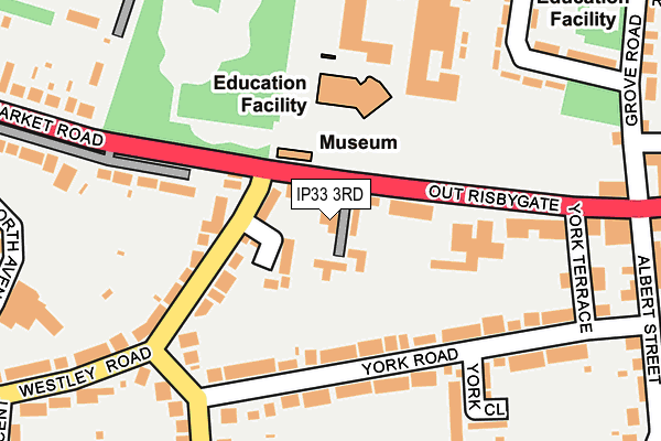 IP33 3RD map - OS OpenMap – Local (Ordnance Survey) IP33 3RD map - OS OpenMap – Local (Ordnance Survey)