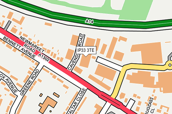 IP33 3TE map - OS OpenMap – Local (Ordnance Survey) IP33 3TE map - OS OpenMap – Local (Ordnance Survey)