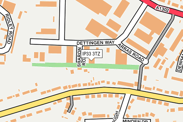 IP33 3TZ map - OS OpenMap – Local (Ordnance Survey) IP33 3TZ map - OS OpenMap – Local (Ordnance Survey)