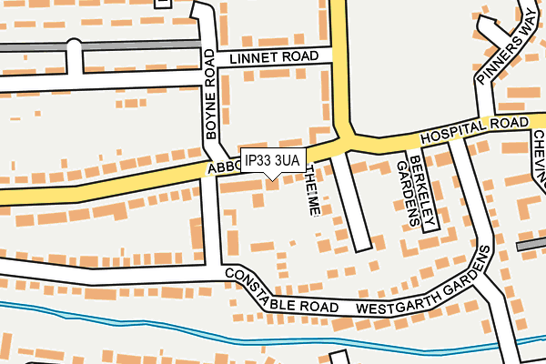 IP33 3UA map - OS OpenMap – Local (Ordnance Survey) IP33 3UA map - OS OpenMap – Local (Ordnance Survey)
