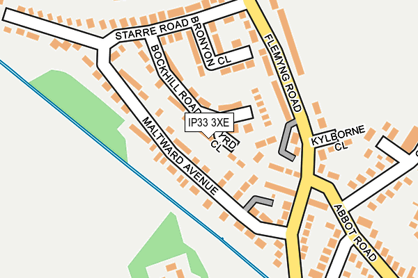 IP33 3XE map - OS OpenMap – Local (Ordnance Survey) IP33 3XE map - OS OpenMap – Local (Ordnance Survey)