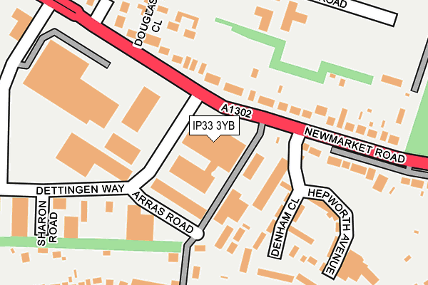 IP33 3YB map - OS OpenMap – Local (Ordnance Survey) IP33 3YB map - OS OpenMap – Local (Ordnance Survey)