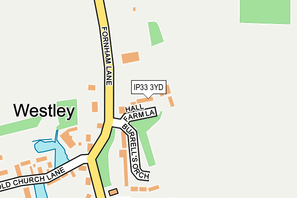 IP33 3YD map - OS OpenMap – Local (Ordnance Survey) IP33 3YD map - OS OpenMap – Local (Ordnance Survey)