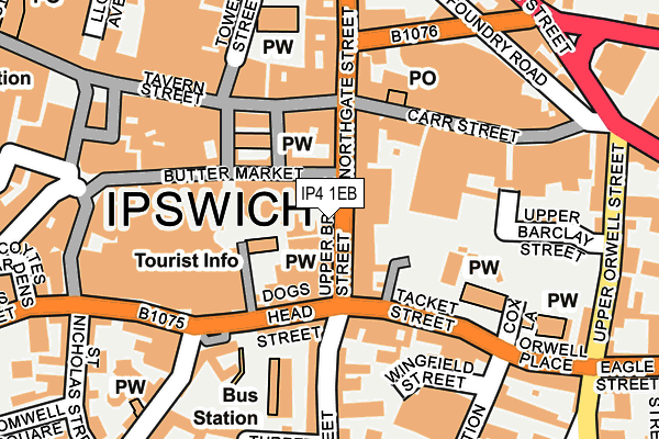 IP4 1EB map - OS OpenMap – Local (Ordnance Survey) IP4 1EB map - OS OpenMap – Local (Ordnance Survey)