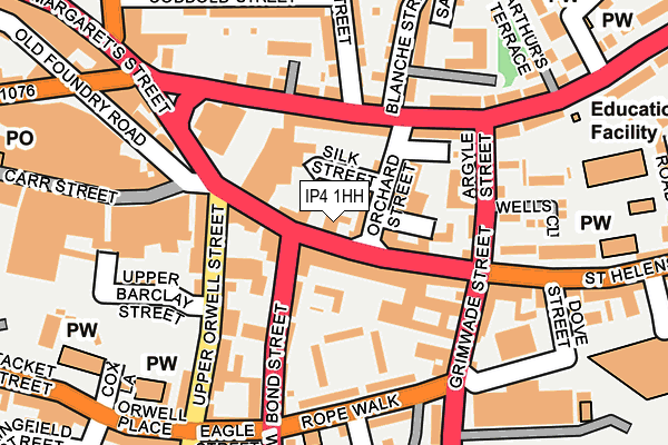 IP4 1HH map - OS OpenMap – Local (Ordnance Survey) IP4 1HH map - OS OpenMap – Local (Ordnance Survey)