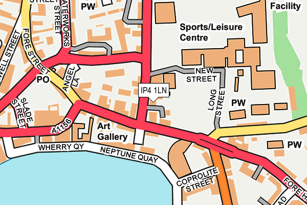 IP4 1LN map - OS OpenMap – Local (Ordnance Survey) IP4 1LN map - OS OpenMap – Local (Ordnance Survey)