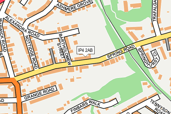 IP4 2AB map - OS OpenMap – Local (Ordnance Survey) IP4 2AB map - OS OpenMap – Local (Ordnance Survey)