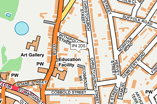 IP4 2DS map - OS OpenMap – Local (Ordnance Survey) IP4 2DS map - OS OpenMap – Local (Ordnance Survey)