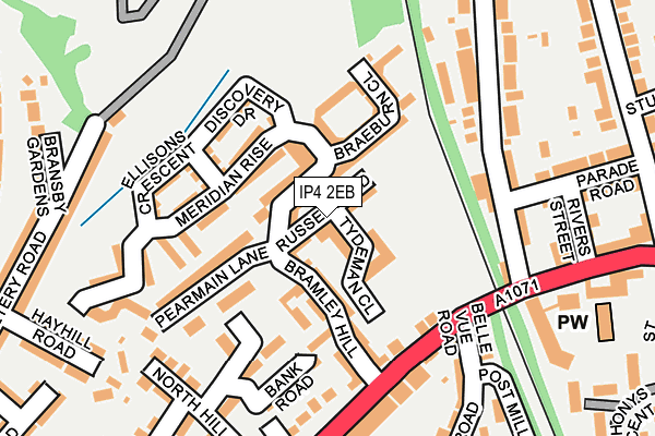 IP4 2EB map - OS OpenMap – Local (Ordnance Survey) IP4 2EB map - OS OpenMap – Local (Ordnance Survey)