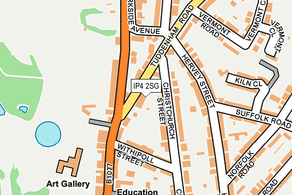 IP4 2SG map - OS OpenMap – Local (Ordnance Survey) IP4 2SG map - OS OpenMap – Local (Ordnance Survey)