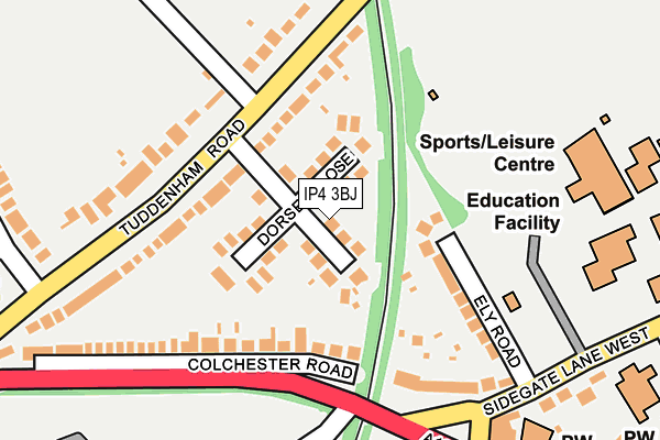 IP4 3BJ map - OS OpenMap – Local (Ordnance Survey) IP4 3BJ map - OS OpenMap – Local (Ordnance Survey)