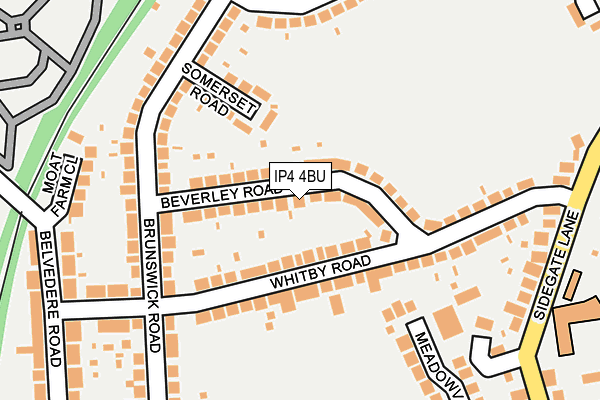 IP4 4BU map - OS OpenMap – Local (Ordnance Survey) IP4 4BU map - OS OpenMap – Local (Ordnance Survey)
