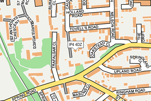 IP4 4DZ map - OS OpenMap – Local (Ordnance Survey) IP4 4DZ map - OS OpenMap – Local (Ordnance Survey)
