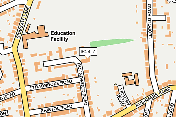 IP4 4LZ map - OS OpenMap – Local (Ordnance Survey) IP4 4LZ map - OS OpenMap – Local (Ordnance Survey)