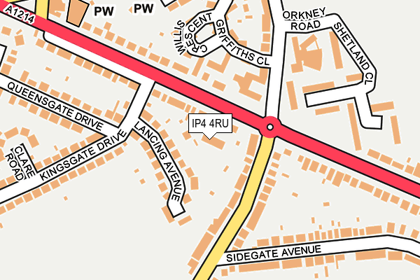 IP4 4RU map - OS OpenMap – Local (Ordnance Survey) IP4 4RU map - OS OpenMap – Local (Ordnance Survey)