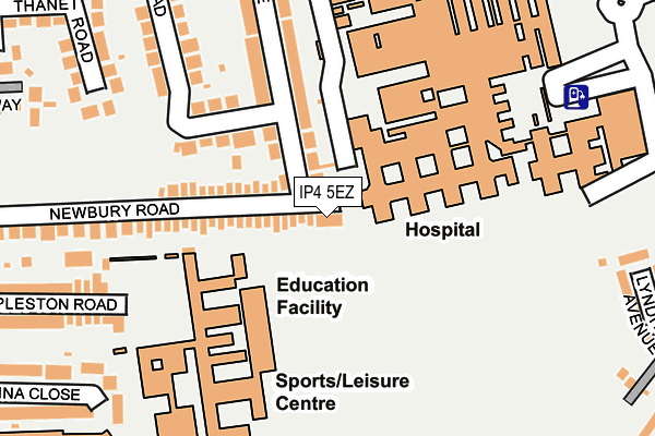 IP4 5EZ map - OS OpenMap – Local (Ordnance Survey) IP4 5EZ map - OS OpenMap – Local (Ordnance Survey)