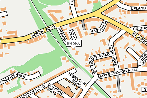 IP4 5NX map - OS OpenMap – Local (Ordnance Survey) IP4 5NX map - OS OpenMap – Local (Ordnance Survey)