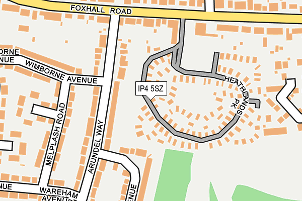 IP4 5SZ map - OS OpenMap – Local (Ordnance Survey) IP4 5SZ map - OS OpenMap – Local (Ordnance Survey)