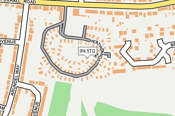 IP4 5TQ map - OS OpenMap – Local (Ordnance Survey) IP4 5TQ map - OS OpenMap – Local (Ordnance Survey)
