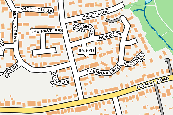 IP4 5YD map - OS OpenMap – Local (Ordnance Survey) IP4 5YD map - OS OpenMap – Local (Ordnance Survey)