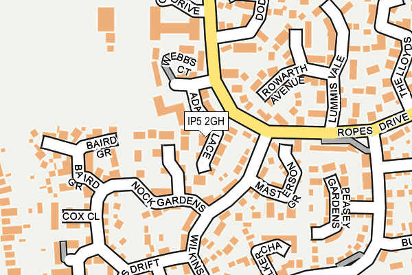 IP5 2GH map - OS OpenMap – Local (Ordnance Survey) IP5 2GH map - OS OpenMap – Local (Ordnance Survey)