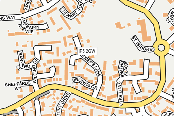 IP5 2GW map - OS OpenMap – Local (Ordnance Survey) IP5 2GW map - OS OpenMap – Local (Ordnance Survey)