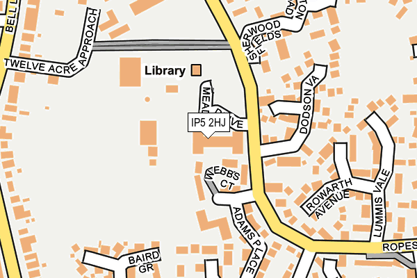 IP5 2HJ map - OS OpenMap – Local (Ordnance Survey) IP5 2HJ map - OS OpenMap – Local (Ordnance Survey)