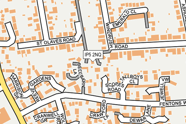 IP5 2NQ map - OS OpenMap – Local (Ordnance Survey) IP5 2NQ map - OS OpenMap – Local (Ordnance Survey)