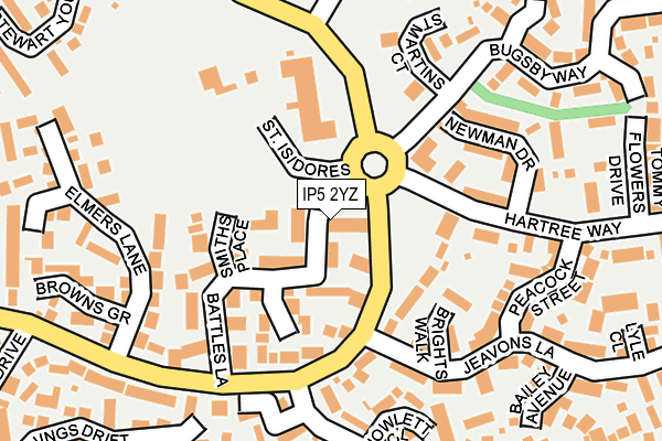 IP5 2YZ map - OS OpenMap – Local (Ordnance Survey) IP5 2YZ map - OS OpenMap – Local (Ordnance Survey)