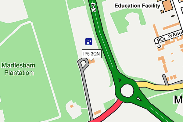 IP5 3QN map - OS OpenMap – Local (Ordnance Survey) IP5 3QN map - OS OpenMap – Local (Ordnance Survey)