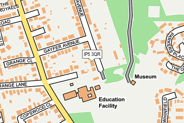 IP5 3QR map - OS OpenMap – Local (Ordnance Survey) IP5 3QR map - OS OpenMap – Local (Ordnance Survey)