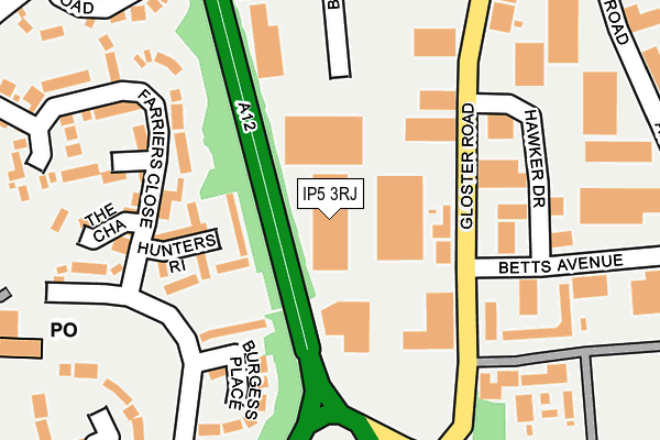 IP5 3RJ map - OS OpenMap – Local (Ordnance Survey) IP5 3RJ map - OS OpenMap – Local (Ordnance Survey)