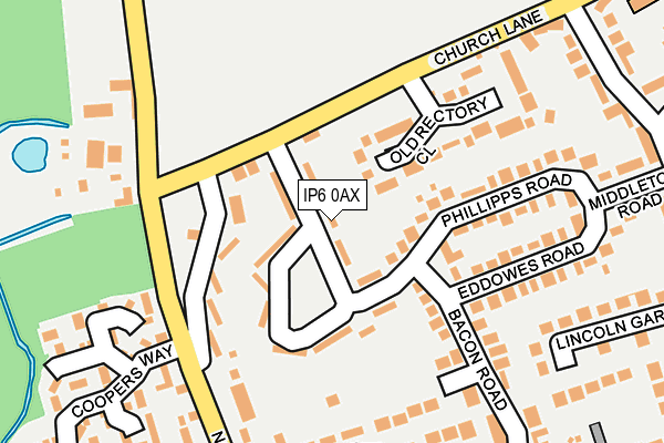 IP6 0AX map - OS OpenMap – Local (Ordnance Survey) IP6 0AX map - OS OpenMap – Local (Ordnance Survey)