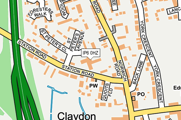 IP6 0HZ map - OS OpenMap – Local (Ordnance Survey) IP6 0HZ map - OS OpenMap – Local (Ordnance Survey)