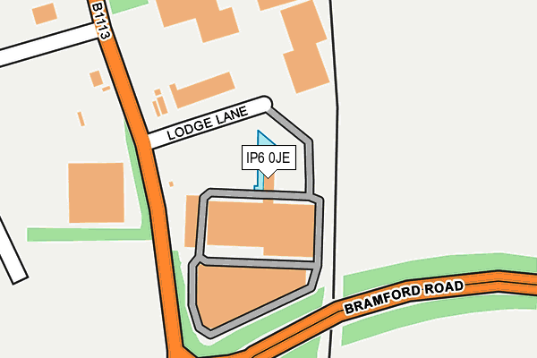 IP6 0JE map - OS OpenMap – Local (Ordnance Survey) IP6 0JE map - OS OpenMap – Local (Ordnance Survey)
