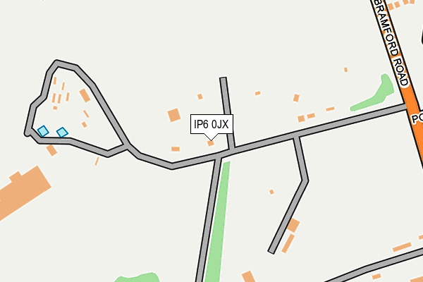IP6 0JX map - OS OpenMap – Local (Ordnance Survey) IP6 0JX map - OS OpenMap – Local (Ordnance Survey)