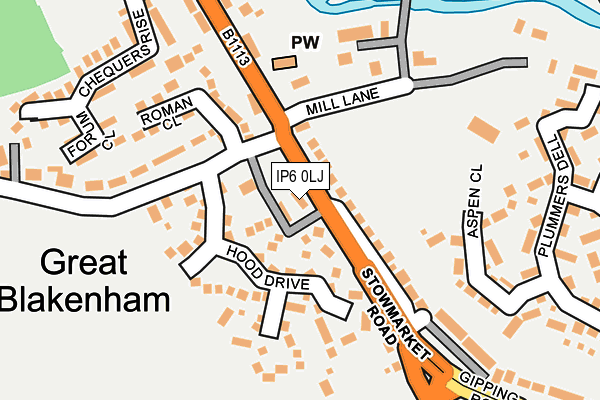 IP6 0LJ map - OS OpenMap – Local (Ordnance Survey) IP6 0LJ map - OS OpenMap – Local (Ordnance Survey)