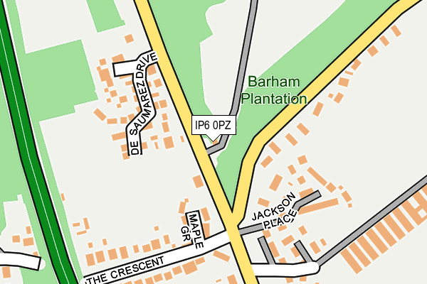 IP6 0PZ map - OS OpenMap – Local (Ordnance Survey) IP6 0PZ map - OS OpenMap – Local (Ordnance Survey)