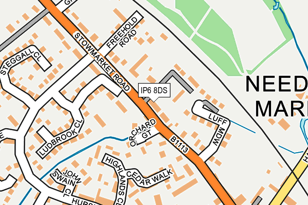 IP6 8DS map - OS OpenMap – Local (Ordnance Survey) IP6 8DS map - OS OpenMap – Local (Ordnance Survey)