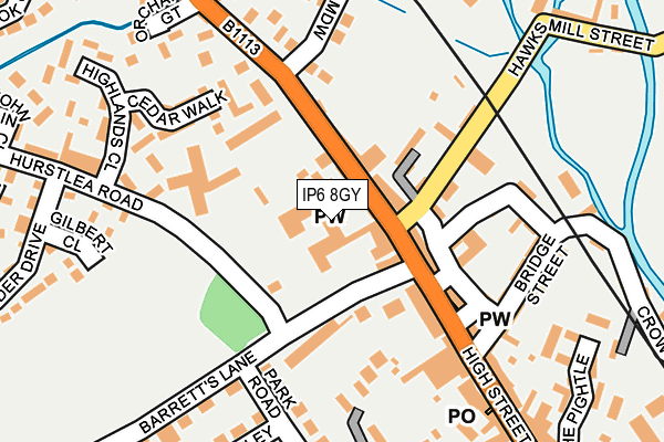 IP6 8GY map - OS OpenMap – Local (Ordnance Survey) IP6 8GY map - OS OpenMap – Local (Ordnance Survey)
