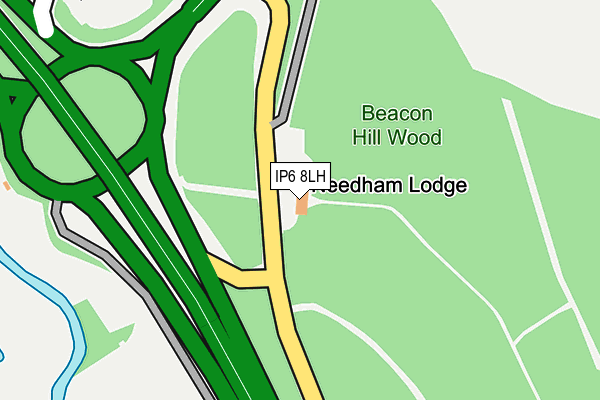 IP6 8LH map - OS OpenMap – Local (Ordnance Survey) IP6 8LH map - OS OpenMap – Local (Ordnance Survey)