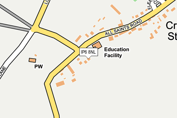 IP6 8NL map - OS OpenMap – Local (Ordnance Survey) IP6 8NL map - OS OpenMap – Local (Ordnance Survey)