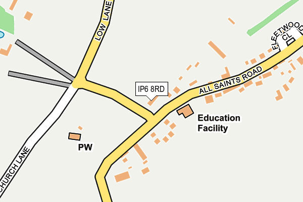 IP6 8RD map - OS OpenMap – Local (Ordnance Survey) IP6 8RD map - OS OpenMap – Local (Ordnance Survey)