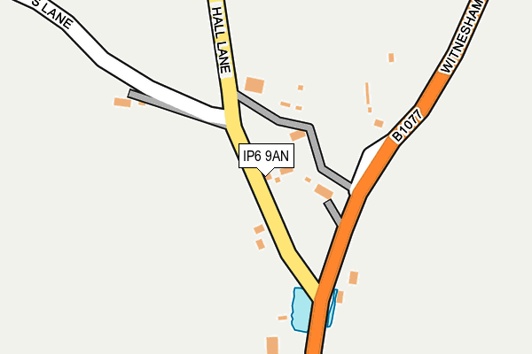IP6 9AN map - OS OpenMap – Local (Ordnance Survey) IP6 9AN map - OS OpenMap – Local (Ordnance Survey)
