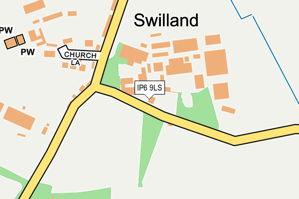 IP6 9LS map - OS OpenMap – Local (Ordnance Survey) IP6 9LS map - OS OpenMap – Local (Ordnance Survey)