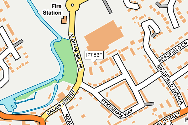 IP7 5BF map - OS OpenMap – Local (Ordnance Survey) IP7 5BF map - OS OpenMap – Local (Ordnance Survey)