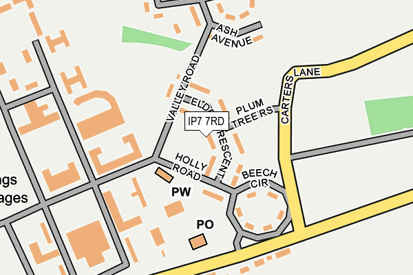 IP7 7RD map - OS OpenMap – Local (Ordnance Survey) IP7 7RD map - OS OpenMap – Local (Ordnance Survey)